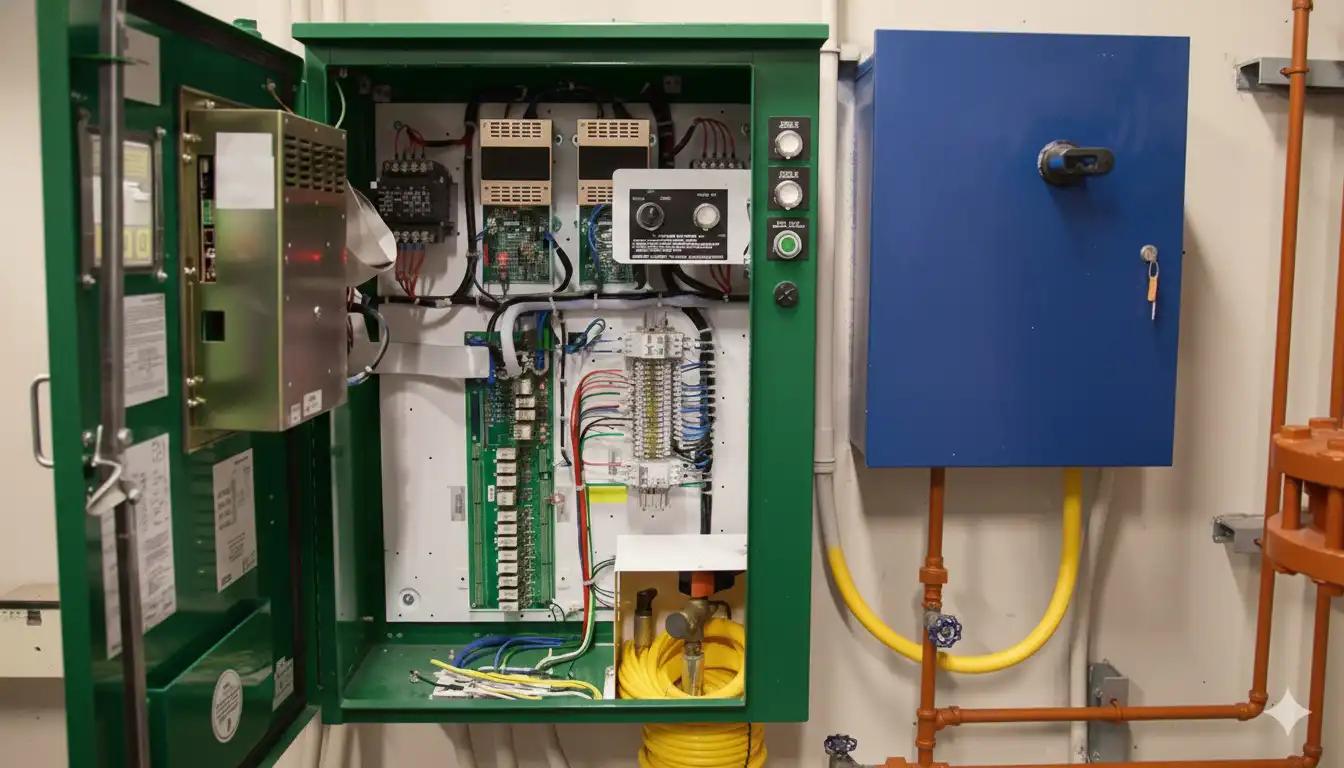 sprinkler system on wall