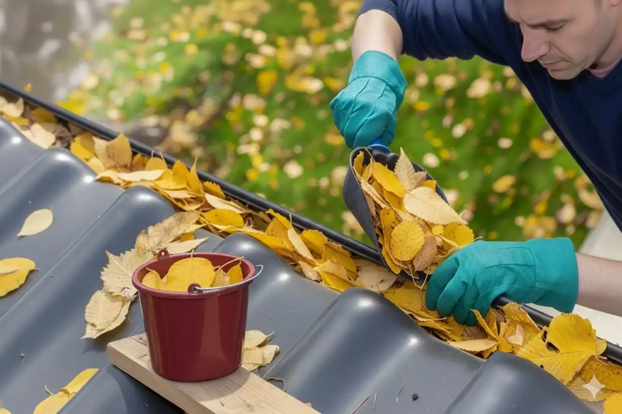 cleaning the gutters for Home Improvement & Maintenance Projects