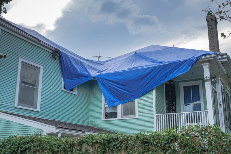 Emergency Siding Tarp image