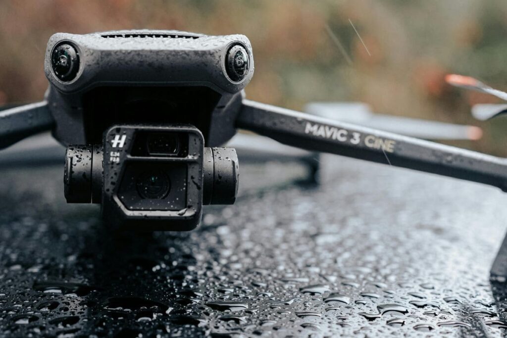 Close-Up Shot of a Drone Camera
